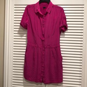 Club Monaco shift dress, 100% silk, 2 side pockets